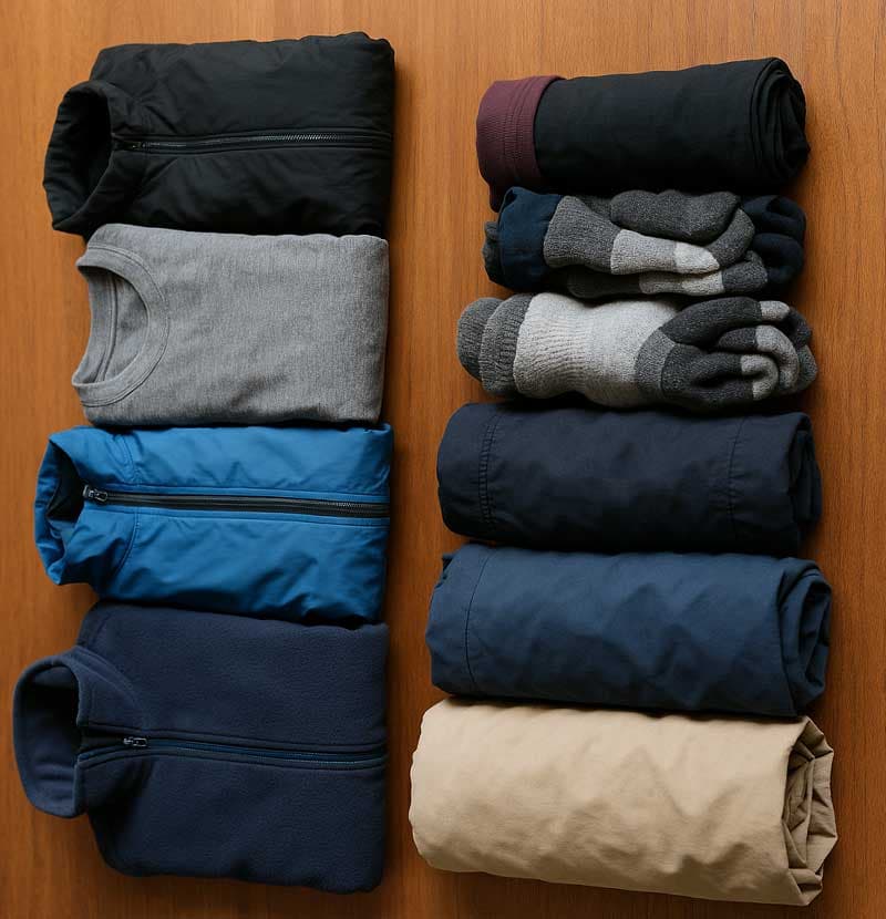 Art du roulage sac marin