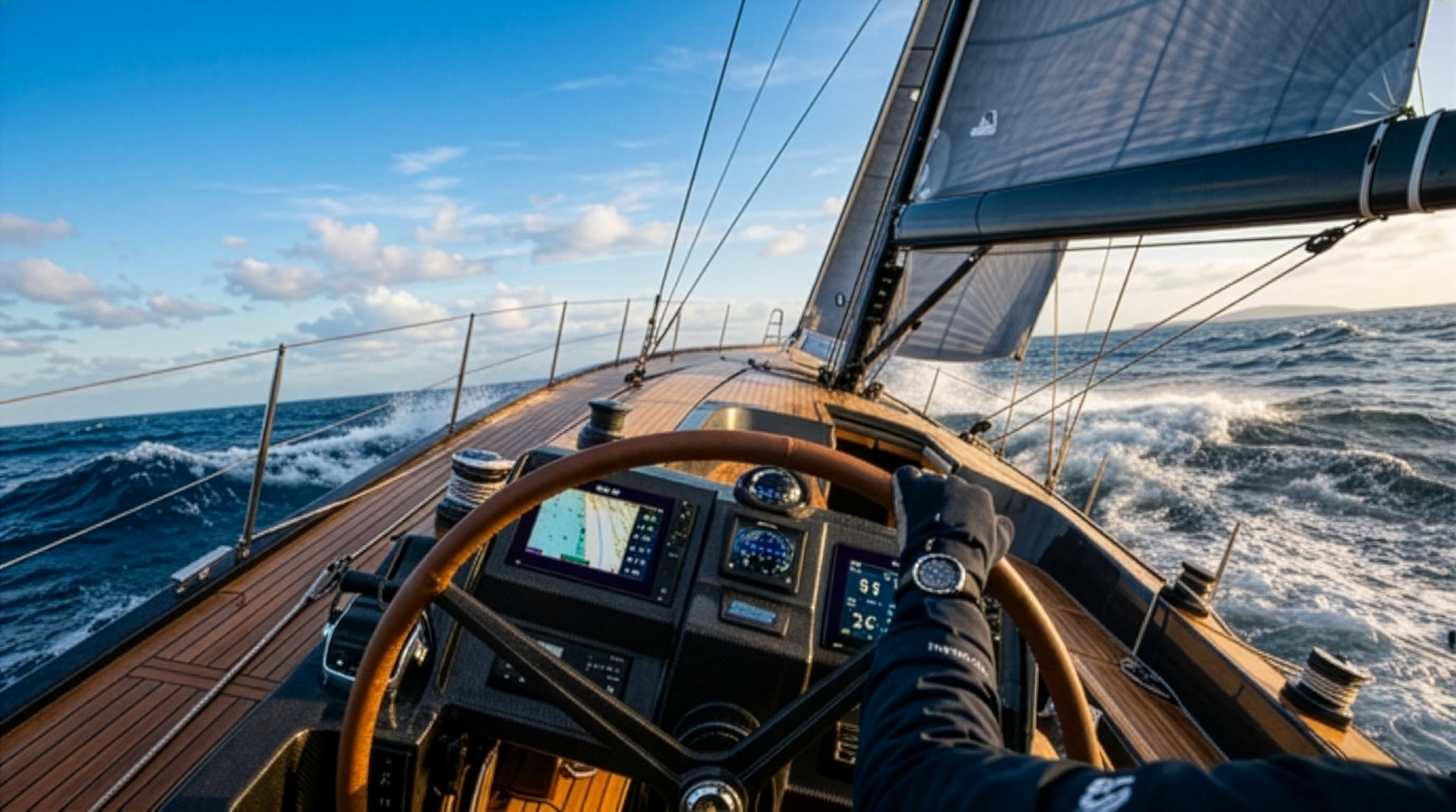 Navigation sportive en voilier