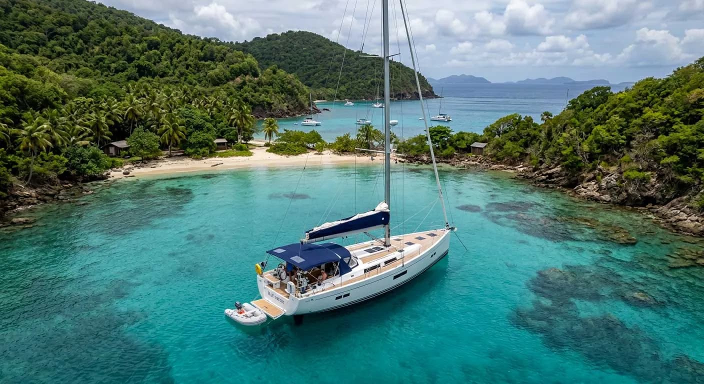 Stage croisière Voilier Hanse 540 E “Les Grenadines” dans les Caraïbes départ de La Martinique pour 7 jours